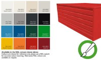 Choose a RAL colour - Enter selection on basket page