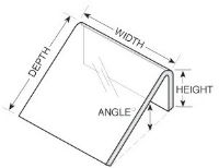 Book Support Wedge Dimensions