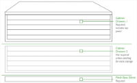 Plan Chest Cabinet (5-8 Drawers) Required Components