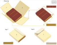 Adjustable book cover measuring guide