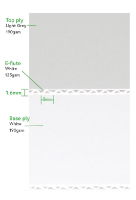 Corrugated Archival Buffered Board | 1.6mm & 3mm - 1000x800mm