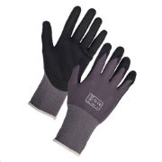 Breathable nitrile work gloves