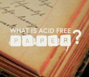 What is acid free paper?