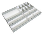 P713-0106 Board Lid & Tray Base with 15 mixed compartment trays